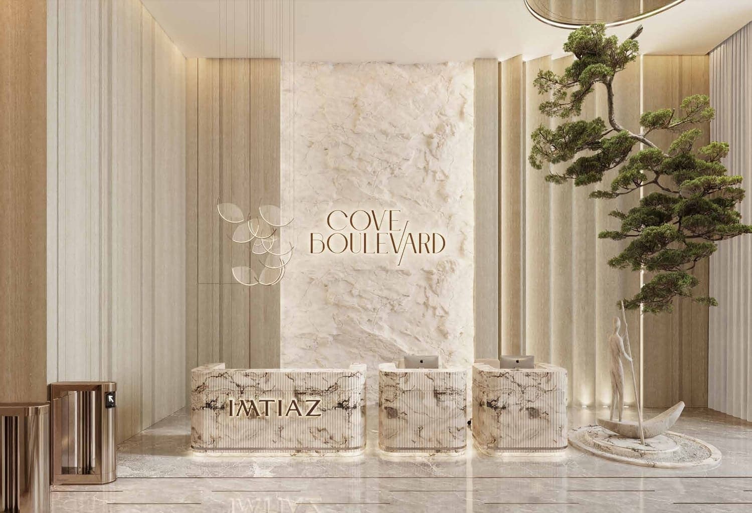 Cove Boulevard in Dubailand Residence Complex